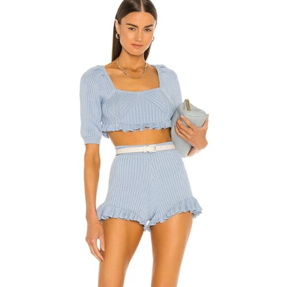 LPA Esther Short in Baby Blue NWT Size Small - Picture 1 of 4